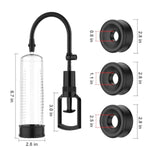 Manual Penis Pump Massage Sex Toys For Men - Vacuum Dick Enlarger With 3 Sleeves, Cock Pumps Enlargement Tool Handheld Male Masturbation Suction Pussy Sexual Stimulation Device For Stronger Erection