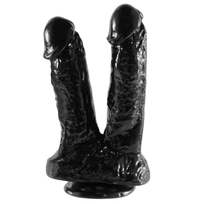 Realistic Double Dildo For G-Spot Stimulation,8 Inch Realistic Dildos With Suction Cup For Hands-Free Anal Play,Flexible Double Sided Dildo Adult Sex Toys For Women Men Couples
