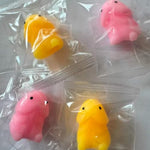 Mini Penis Adult Sex Toys,Realistic Dildos Stress Relief Toy Male Sex Toy for Couple,5Pcs Small Penis Squishy Decompression Squeeze Toy for Sex Game,Tiny Penis Novelty Gag Gifts for Men Women Yellow