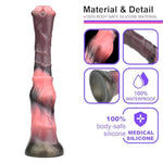 Horse Huge Dildo Sex Toy For Women, 9.8 Inch Animal Knot Thick Dildo G Spot Stimulator, Realistic Fantasy Anal Dildos Fake Animal Penis Soft Silcone Women & Couples Adult Sex Toys & Games