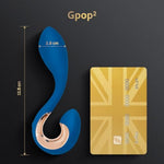 Gpop2 - G Spot Clitoral Vibrator, Clitoris Dildo Adult Sex Toys, P Spot Prostate Massager Anal Toy Plug, Vaginal Clitoral Stimulator, 6 Vibration Modes, Waterproof