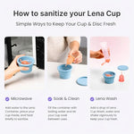 Menstrual Cup Cleaner Case & Period Disc Sanitizer, Light Blue