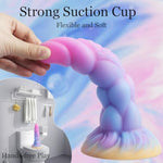 8.14In Fantasy Tentacle Realistic Monster Dildo Adult Sex Toys, Big Huge Thick Anal Toys With Strong Suction Cup, Liquid Silicone Anal Plug Prostate Massager, Soft Giant G Spot Play Dildo For Women