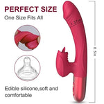G Spot Vibrators Anal Dildo Vibrators With 10 Licking & Powerful Vibration Adult Sex Toys For Womens & Games Rechargeable Heated Rabbit Vibrators Woman Sex Toys