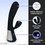 Fuse Interactive Dual Stimulation G-Spot Vibrator And Clitoral Stimulator - Women Essentials - Bluetooth App-Controlled Remote Control Vibrator - Body-Friendly, Waterproof, Led Light