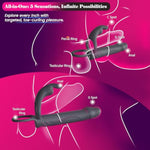 Vibrating Anal Butt Plug With Cock Ring Rabbit Clitoral Stimulator, Strap On Double Anal Dildo,Anal Couples Male Adult Sex Toys For Men Women, Small Penis Ring Vibrator Prostate Massager Sex Toy