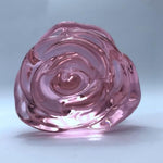 Glass Dildo Anal Plug Adult Sex Toys For Women, Rose Sex Toy Glass Anal Butt Plug For Anal Dilator Prostate Massager, Anal Dildo Anal Toy For Female Masturbator, Pink Dildo Sex Toy For Men Couples