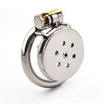 Chastity Cage For Men With Silicone Tube, Small Chastity Cage Chastity Devices Male Good Concealment, Penis Cage For Men Sm Sex Toys (Metal Tube,40Mm/1.57In)