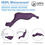 Finger Massager G Spot Vibrator - Mini Vibrator Clitoral Stimulator Nipple Sex Toys, Silicone Portable With 10 Modes Multi-Frequency Vibrator, Adult Sex Toys & Games For Men & Women, Couples - Purple