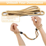 Bdsm Sex Restraints Adjustable Bondage Rope,Rope Handcuffs Bracelets,Adult Restraint Sex Rope Bdsm Rope Cotton Ropes (Khaki-2)