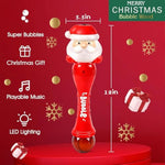 Christmas Bubble Wand For Kids Bubble Machine Blower Maker Wand Christmas Basket Stuffers Outdoor Toys Gifts For 3 4 5 6 7 8 Years Old Toddlers Little Girls