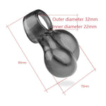 Male Ball Stretcher Chastity Cage Cock Ring Scrotum Ring Time Delay Pleasure Enhancing Bondage Sex Toys