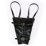 Pu Leather Hand Restraints Bondage Armbinder Bdsm Adjustable Restraints Arm Handcuffs Bondage Bag Handcuffs Wrist Restraint Harness Fetish Sex Toy