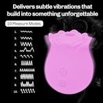 Rose Vibrators Toy | Sexual Pleasure Tools For Women | Quiet And Powerful Rose Sex Toy | Rose Toy Waterproof Adult Toys | Compact And Discreet Sex Toys For Women | Sex Toys Amazing Gift (Pink)