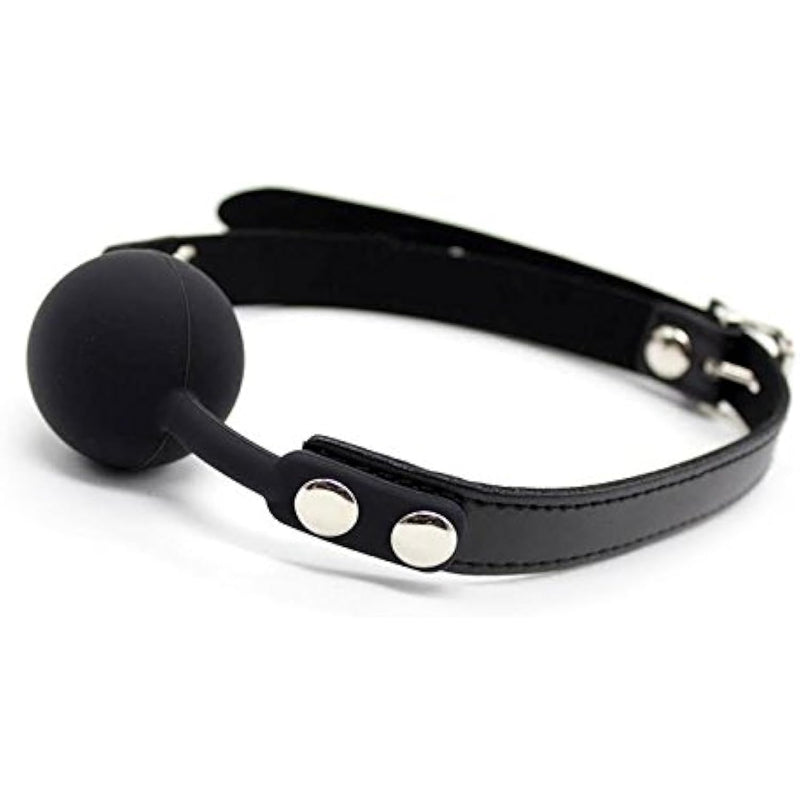 Ball Gag Black Silicone Large - 2 Inch By Happynhealthy