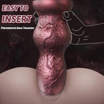 9.5 In Monster Dargon Dildo Huge Anal Plug With 2 Knots, Silicone Animal Knot Dildo Anal Beads With Suction Cup, Fantasy Butt Plug Vaginal Prostate Massage Anal Toys For G-Spot Stimulator Anal Trainer