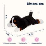 Dog Stuffed Animals - Bernese Mommy With 4 Puppies In Her Tummy - Huggable And Fluffy Dog Plushies For Imaginative Play - Plush Toys Suitable For Kids 3 Years Old And Above - 5" X 10" X 8"