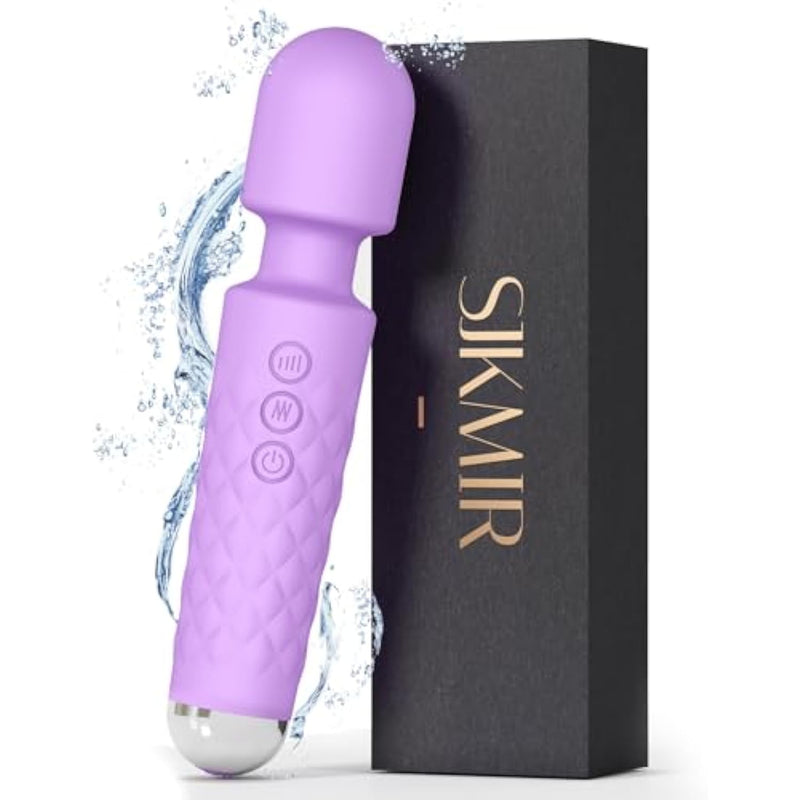 Viboators Toys, Vibrateirs For Women Today Adult Vibrator Wand Sex Toyswith Strong Vibrator With Waterproof & 20 Patterns & 8 Intensity, Wand Massager For Her Pleasure (Lilac)