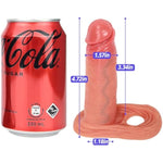 Liquid Silicone Penis Sleeve Cock Sleeve Penis Extender Penis Enlarger Penis Pump Enlargement Realistic Dildo Penis Ring To Enlarge Prolong Male Adult Sex Toys For Women Men And Couples (M)