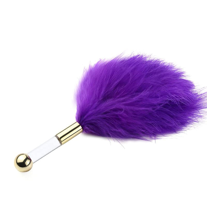Sexy Feather Stick Erotic Torture Tool Tickling Sexy Bdsm Teasing Feather Stick Bed Sensory Toys(Purple?