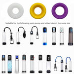 3Pcs Silicone Sleeve Cover Sealing Cap Penis Vacuum Pump Replacement Penis Extender Pump Sleeve Sex Toys For Men Penis Enlargement Accessories