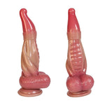 Silicone Sex Toys Anal Plug Realistic Dildo, 7.6'' Dragon Silicone Dildo?Stripe Layered Design Experience Double Pleasure (Kirin)