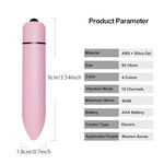 Mini Vibrator Bullet Vibrator for Women Discreet Sex Toys 10 Speed Strong Vibration G Spot Stimulator Massager Lipstick Vibrator for Female Small Sex Toys