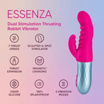 Essenza Double Adult Toys Dildo Rabbit Virbrater - G Spot Vibrator Sexual Pleasure Tools For Women - Pink Adult Vibrator Female Sex Toy - Rabbit Dildo Personal Massager For Women Pleasure