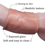 5Pcs Foreskin Sleeve Breathable Penis Sleeve Penis Ring Cock Delay Loop Sleeve For Men, Male Enhancement Extension Sleeve Prolong Delay Sex Toys For Men Couples