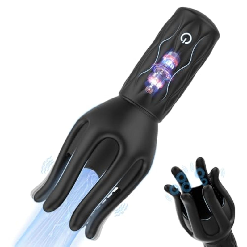 Male Masturbator Sex Toys For Men, Male Sex Toy With 3 Strength 7 Vibration Modes, Anti-Slip Handle Stroker For Penis Clit Nipple Stimulation, Penis Vibrator Trainer Adult Toys For Men Women Couples