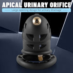 Male Chastity Device With Urethral Sound Cock Cage Lightweight Chastity Cage Penis Cage For Men With 4 Ring & Invisible Lock Adult Sex Toy For Men (L)