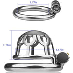 Stainless Steel Male Chastity Cage, Chastity Device For Men, Locked Cock Cage, Penis Cage, Sm Bondage Gear, Chastity Sex Toy (1.77 Inch)