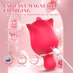 Rose Sex Toy Vibrator,Clitoral Tongue Licking Vibrator, Vibrating Cock Ring Adult Male Sex Toys, Vibrating Penis Ring For Men With 9 Vibration Adult Toys