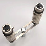 3Xlr Adapter For Screw-On Connector Sex Machine Attachments, Screw-On Device Adapter To Double Penetration Three Plug Connector Dildos