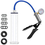 Penis Pump With Pressure Gauge,9 X 1.75 Inch Cylinder,1 Silicone Sleeves, Penis Enlargement Devicesex Toys - Male Sex Toys For Men, Adult Toys For Men