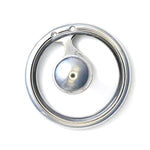 New Inverted Male Chastity Device Negative Cock Cage Lock Stainless Steel Penis Rings (Ring 50Mm, Fk-159)