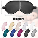 20 Pcs Silk Sleep Eye Mask Bulk, with Elastic Strap, Multicolored