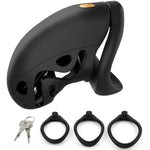 Male Chastity Cock Cage,Lightweight Device With 3 Sizes Rings And Invisible Lock,Breathable Penis Cage For Men,Bondage Gear & Accessories Adult Sex Toys For Beginners