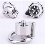 Metal Chastity Cage With Expander Penis Cage Matching With Screw Wrench And Curved Rings Adult Sex Toys Chastity Device Cock Cage Used To Bandage Male Penis (Wearable,1.77In)