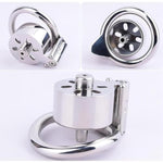 Metal Chastity Cage With Expander Penis Cage Matching With Screw Wrench And Curved Rings Adult Sex Toys Chastity Device Cock Cage Used To Bandage Male Penis (Wearable,2.16In)