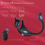 Vibrating Cock Ring Taint Stimulator With Mini Bullet, Anal Adult Couples Sex Toys For Men, Remote Control Anal Butt Plug Prostate Massager Penis Ring Vibrator Male Sex Toy, Vibrators For Men Pleasure