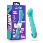Blush Aria – Flirty Af 7 Inch Clitoral G-Spot Silicone Ergonomic Vibrator – Personal Massager With 10 Vibration Modes – Waterproof & Usb Rechargeable – Adult Sex Toy For Women – Teal