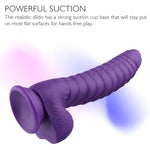 8.66 Inch Realistic Huge Silicone Dildo For Women? Big Dildo With Strong -Suction Cup?Adullt Toys For Women Pleasure Dildo ?Dildo For Men (8.66 Black Purple)