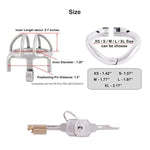Small Male Chastity Device Stainless Steel Ergonomic Design Male Cock Cage K050 (50Mm/ L Size)
