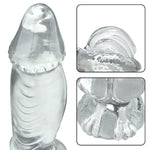 Monster Dildo Fantasy Anal Butt Plug With Suction Cup Huge Realistic Dildo With 2 Big Knots G Spot Stimulator Tpe Anal Sex Toys For Women Men Gay And Couple (M)