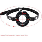 Silicone Open Mouth Gag Sex Toys Sm Bondage Open Gag Adjustable Strap Mouth Gags Bondage Toys For Women Men Couples Lover Bdsm Fetish Restraint Opening Gag Sexy Gag (Black)