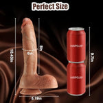 Realistic Dildos10.4 Inch Feels Like Skin Soft Silicone Anal Dildo With Strong Suction Cup. For Hands-Free Play With Big Balls Fake Penis For Anal Play, Big Adult Sex Toys Realistic Fake Penis