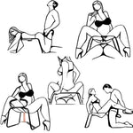 Sex Chair Sex Furniture with Realistic Dildo, Sex Position Chair for Position | Worth Over $100, Portable Bouncing Mount Stool Elastic, BDSM Sex Furniture Couples Sex Toy