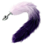 Faux-Fur Animal Tail Anal Plugs - Luxurious & Kinky | Tapered Design For Comfort | Temperature Play | Flared Base | Double Penetration | 15 Faux-Fur Tail | Discreet Packaging