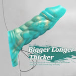 Penis Ring Penis Sleeve, Green Silicone Animal Cock Sleeve Girth Extension Sex Toys For Men, Delay Ejaculation Enhance Erection Penis Enlargement For Male Couples